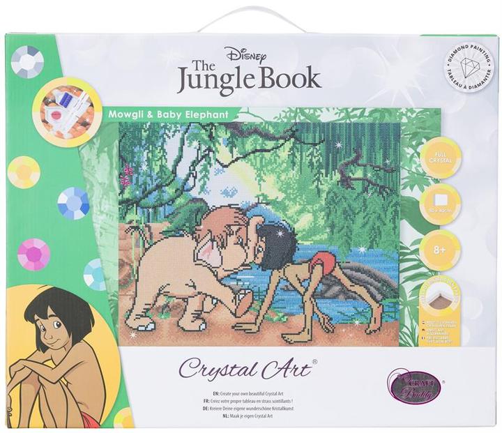 Actual product image Craft Buddy Jungle Book Friends, picture 40x50cm Crystal Art Kit