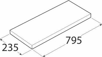 Produktbild Velano Floating Shelf (79.50 x 23.50 x 4 cm)