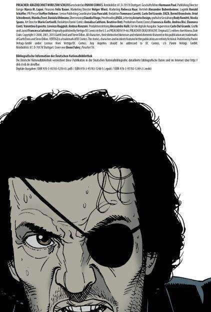Produktbild Panini Abgerechnet wird am Schluss (Deutsch, Garth Ennis, 2011)