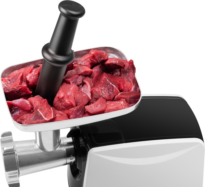 Actual product image ECG MG 2510 mincer Black, Stainless steel, White (1200 W)