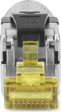 Actual product image ACT Field termination plug RJ45 CAT6A shielded, toolless, 4PPoE 100W