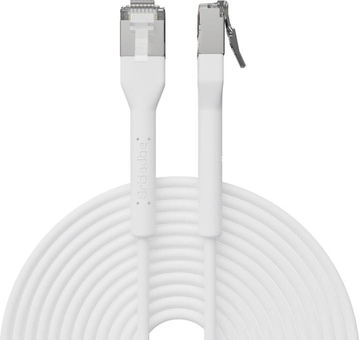 Broadbe Slim Patch Cable 10G White 20m Cable-Patch-Cat6A-WT-20M-Slim (CAT6a, 20 m)