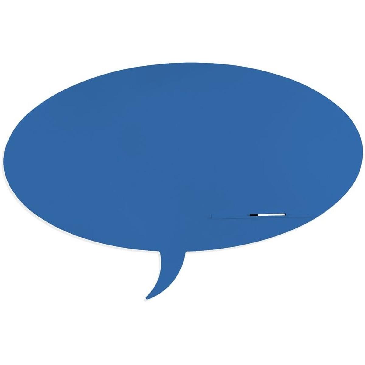 Rocada, Präsentationstafel, Symbol-Tafel Skinshape Sprechblase lackiert 100x150cm RAL 5017 verkehrsblau (100 x 150 cm)