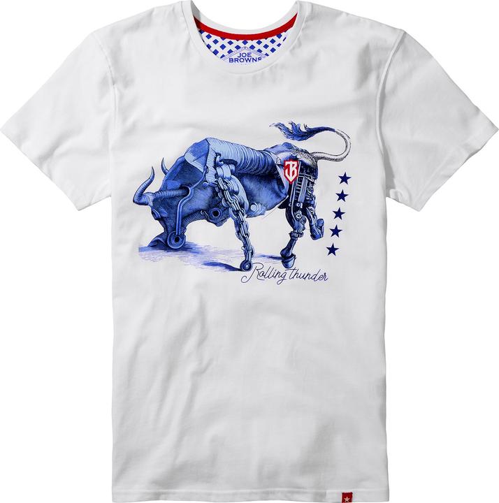 Actual product image Joe Browns Hand-Drawn Bull Graphic T-Shirt (S)