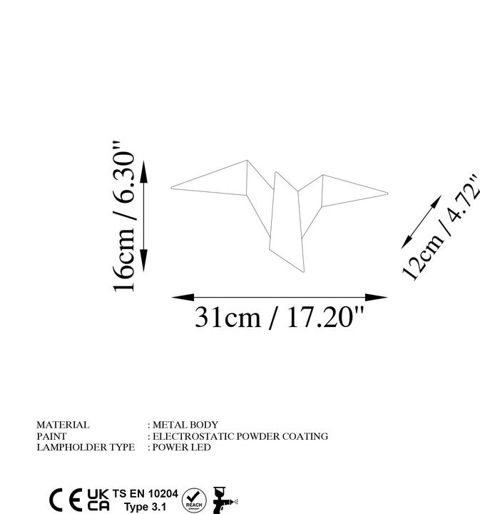 Produktbild Opviq Pacali Wall Lamp