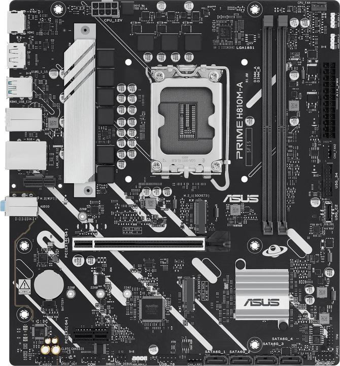Actual product image ASUS PRIME H810M-A-CSM (Socket S1, Intel H810, mATX)