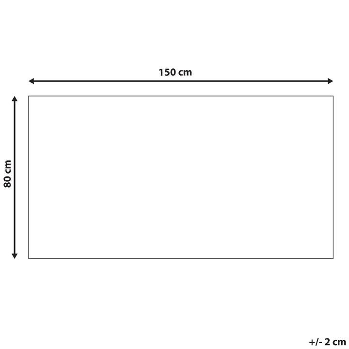 Actual product image Beliani Carpet Wool Multicoloured Oriental Pattern 80 x 150 cm Short Pile AVANOS (80 x 150 cm)