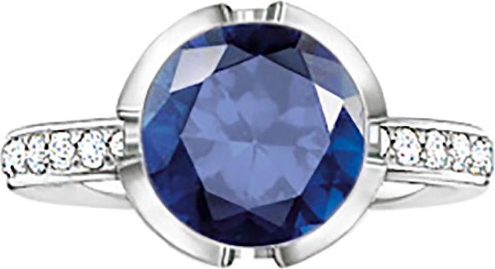 Immagine prodotto Thomas Sabo Anello sin. corindone blu scuro / zircone TR2037-050-32 (54, 925 Argento)