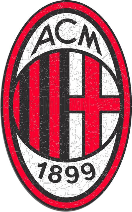 Immagine prodotto Iconic AC Milan - Logo - Puzzle in Legno Taglia M (270 Pezzi) (270 pezzi)