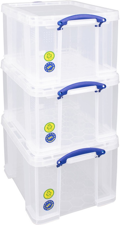 Immagine prodotto Really Useful Box set di 3 portaoggetti impilabile (48 x 39 x 31 cm, 35 l)