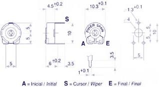 Produktbild Velleman Piher Trimmer 100K (Small Hor For Screwdriver)