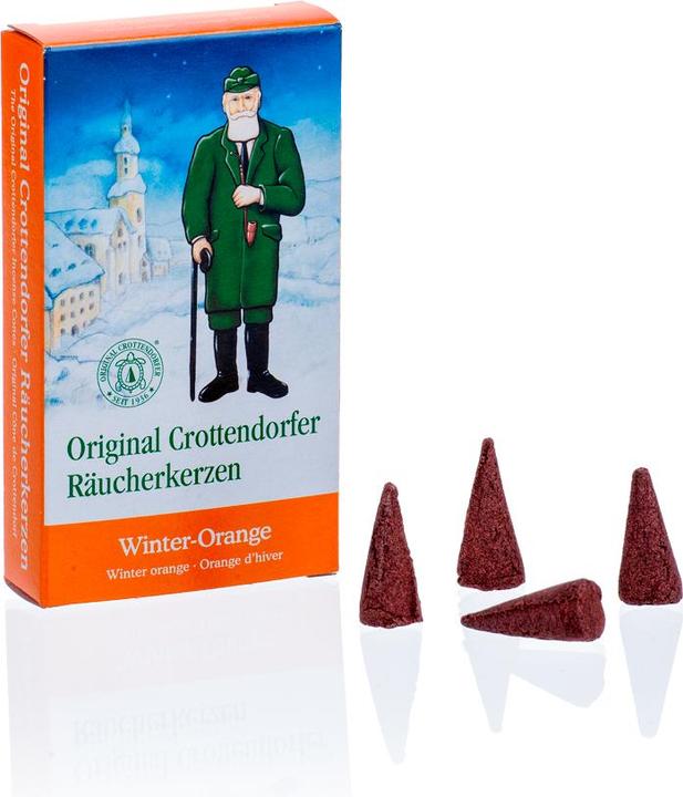 Crottendorfer 1018 - Räucherkerzen Winter-Orange M, 24 Stück