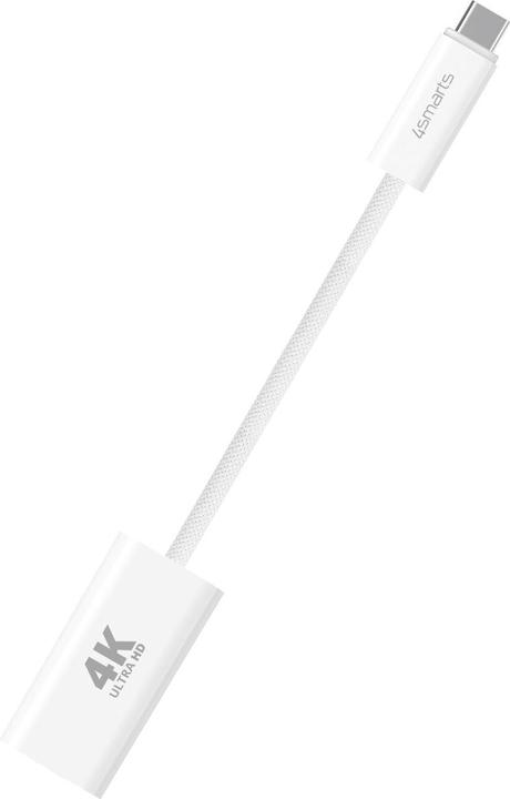 Produktbild 4smarts USB-C auf HDMI Kabel female 15cm weiss (USB Typ-C, 15 cm)