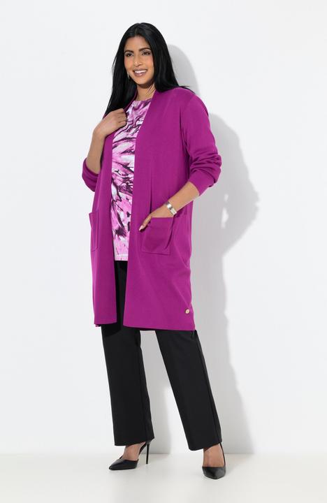 Produktbild Ulla Popken Strickjacke, lange, offene Form, weicher Feinstrick