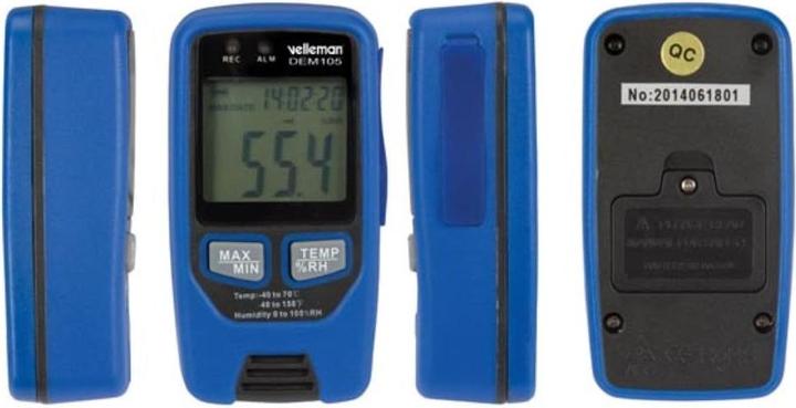 Produktbild Velleman Datenlogger Für Temperatur Und Feuchtigkeit Mit Usb-Schnittstelle (Thermometer)