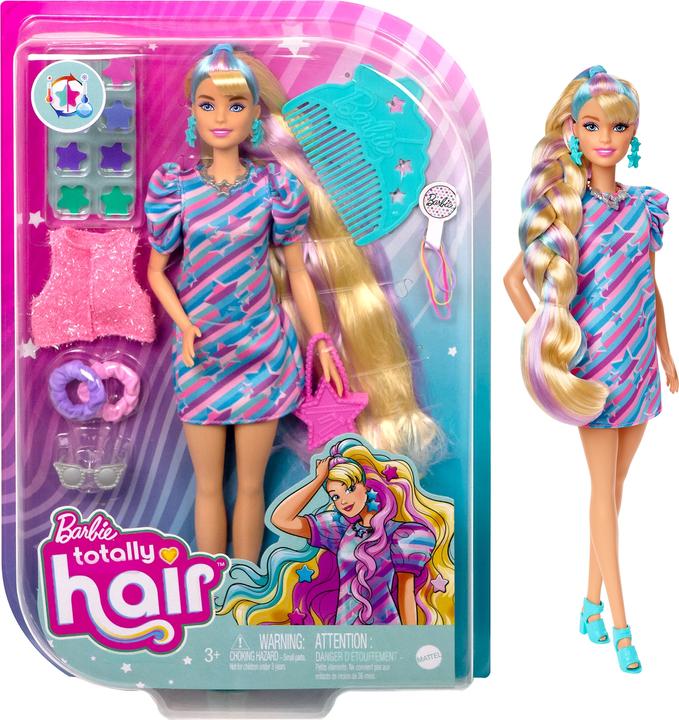 Actual product image Barbie Totally Hair Doll in Star Look