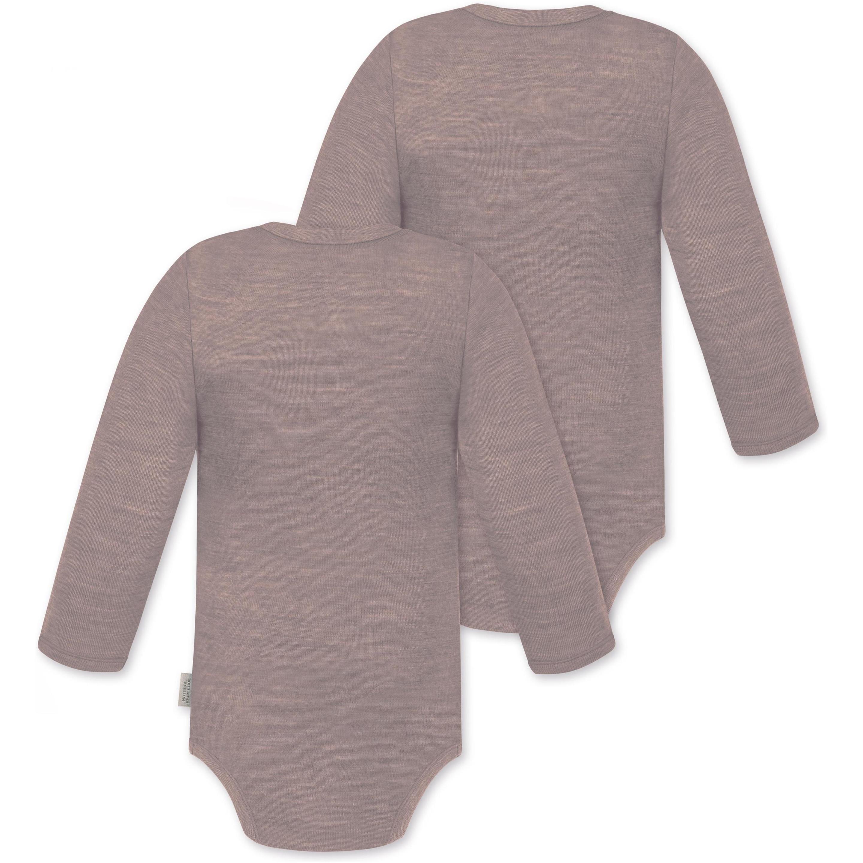 Thumbnail - Normani, Herren, Body, 2er Pack Baby Merino Langarmbody „Tuai" - 9397, Rosa, (56)