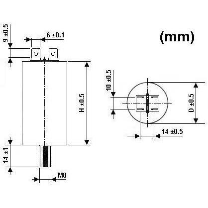 Thumbnail - Velleman Motor Run Capacitor 40µf 450V, Kondensator