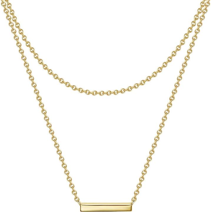 Immagine prodotto Glanzstücke München Catena da donna in argento giallo 42,0/36,0 cm + 5,0 cm di estensione - 29880 (Argento)