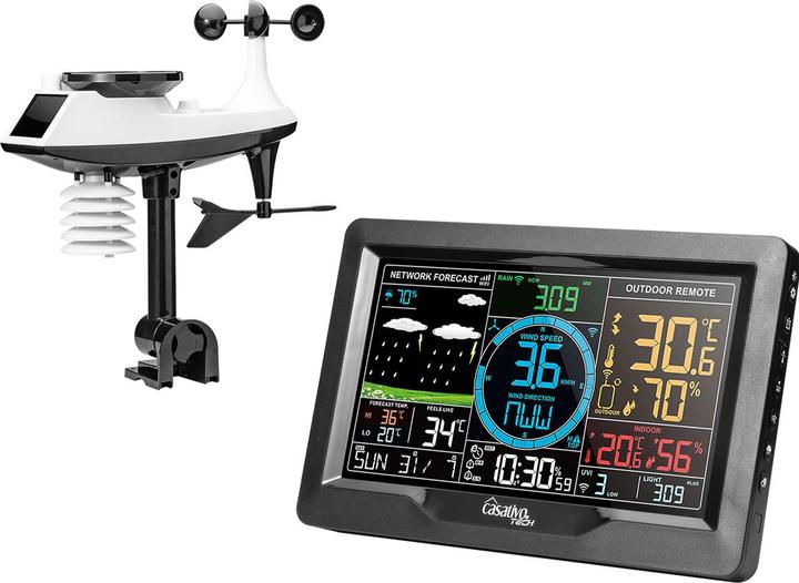 Casativo Stazione meteo WLAN con display a colori XL