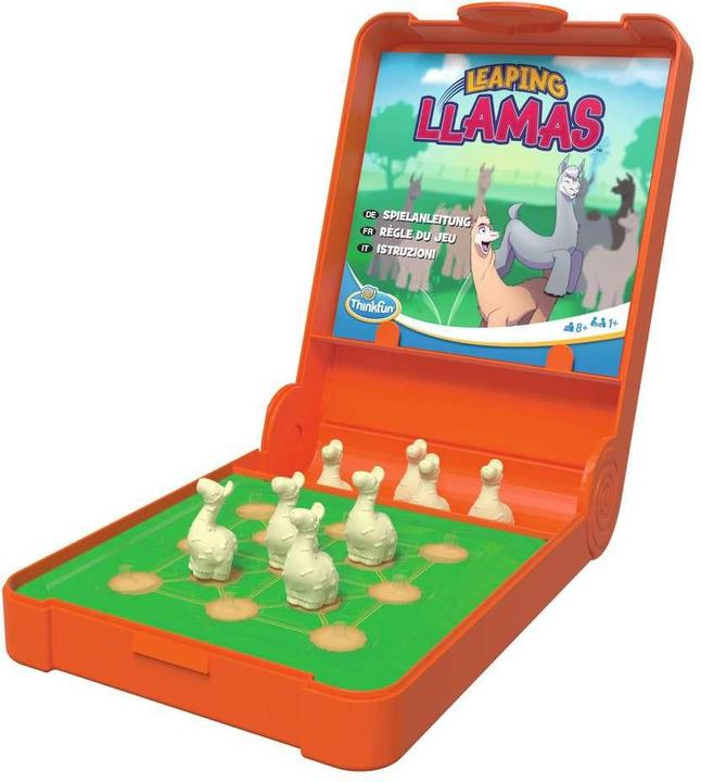 Produktbild Ravensburger ThinkFun 76545 - Flip N' Play Leaping Llamas - das Logikspiel, für Kinder und Erwachsene ab 8 (Deutsch, Französisch, Italienisch)