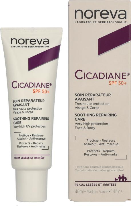Immagine prodotto Noreva Cicadiane Crema Riparatrice SPF50+ 40ml (Crema solare, SPF 50+, 40 ml, 60 g)