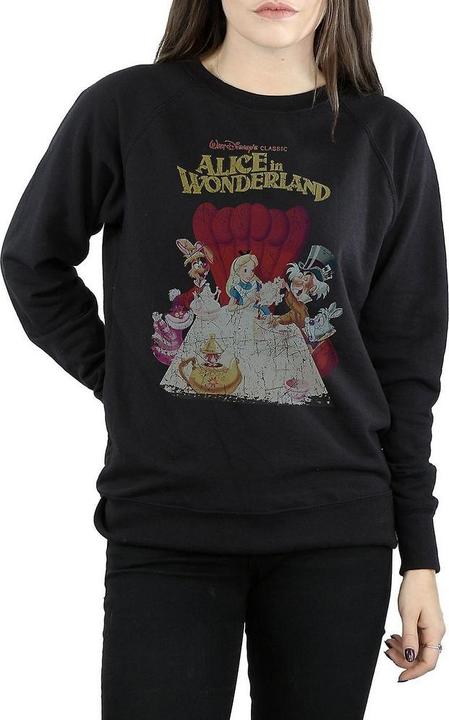 Immagine prodotto Alice In Wonderland Felpa in cotone da donna/ragazzo Poster Retro (XL)