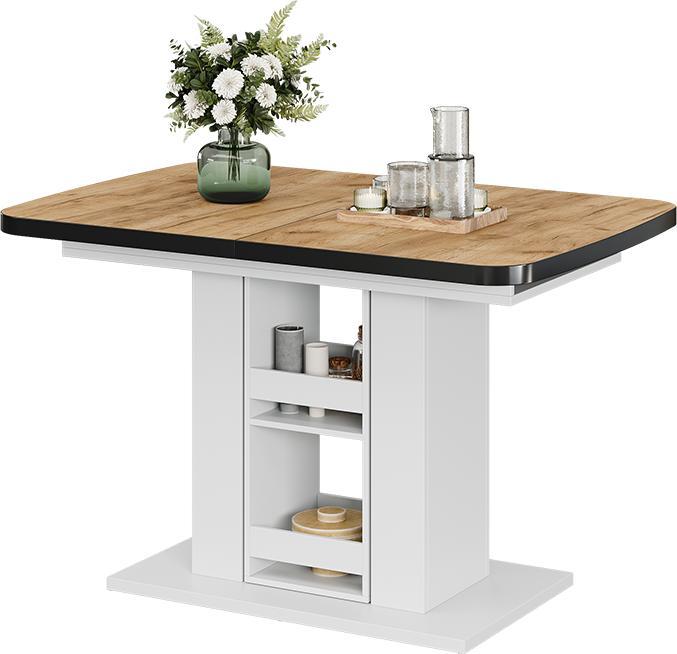 Produktbild Vicco Esstisch Fenaro, Goldkraft Eiche/Weiss/Weiss, 120 x 80 cm (120 x 80 x 76 cm)