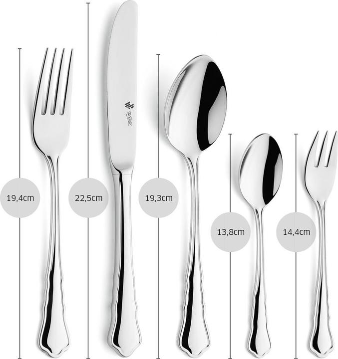 Actual product image Paul Wirths Bestecke Cutlery set 68 pieces 7700 Chippendale (68 pcs., Cutlery set)