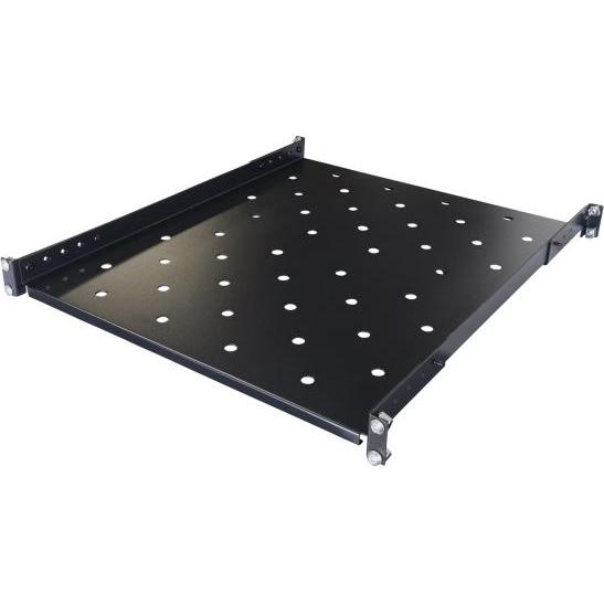 Toten 566 Fixed shelf with mounting ear,19”, Serverschrank Zubehör, Schwarz