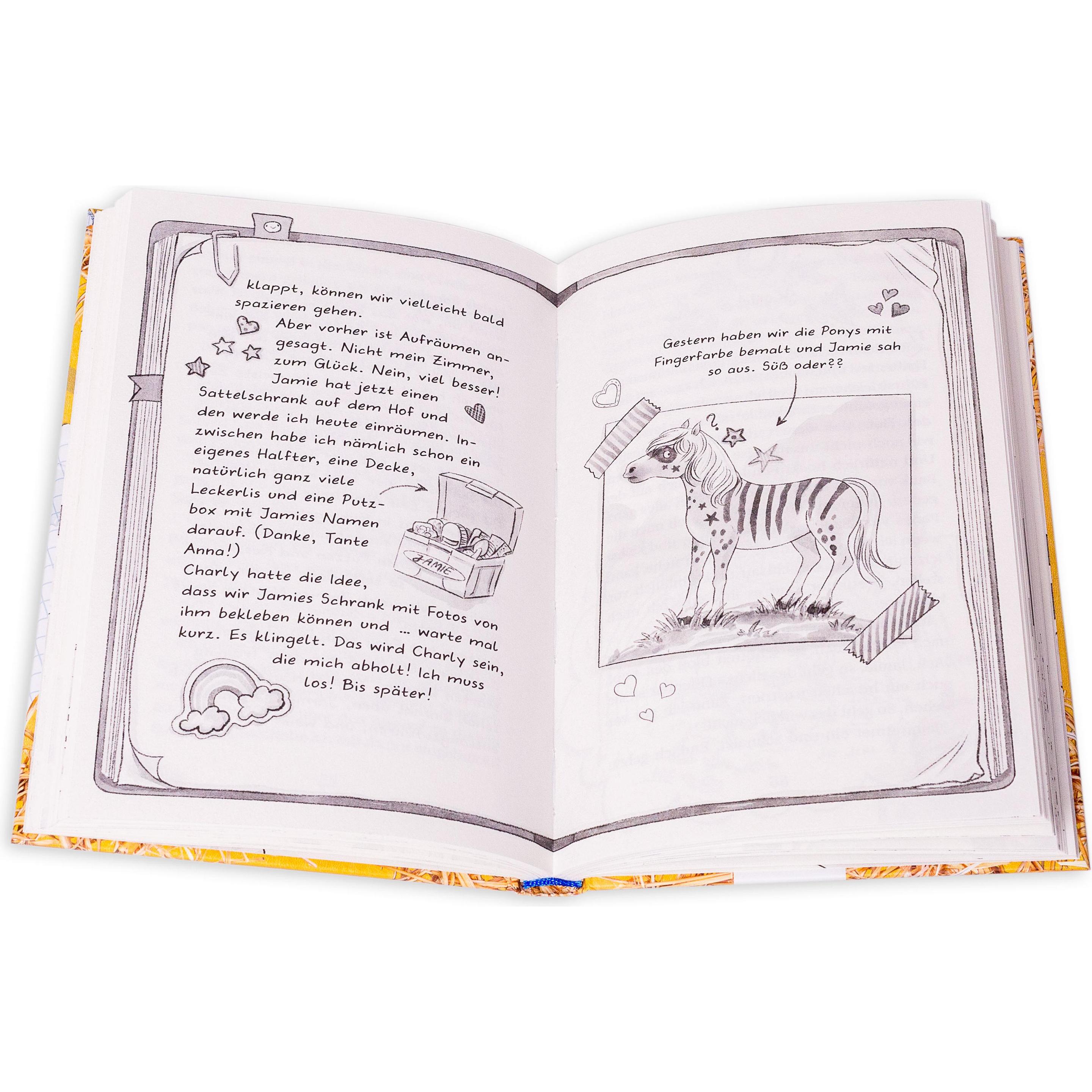 Thumbnail - Pony Jamie – Einfach heldenhaft! (1). Tagebuch von der Pferdekoppel, Kinderbücher von Jana Hoch, Jamie