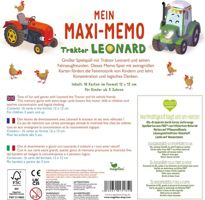 Actual product image My Maxi-Memo - Tractor Leonard (German)