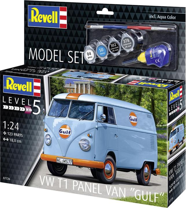 Actual product image Revell Model Set VW T1 panel van (Gulf Decoration)