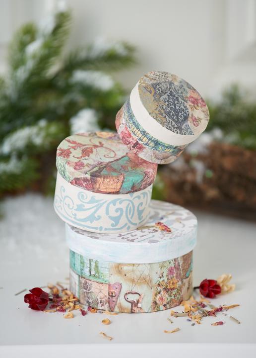 Produktbild VBS Pappschachtelsatz "Rund", 3er-Set, Ø12/10/8cm