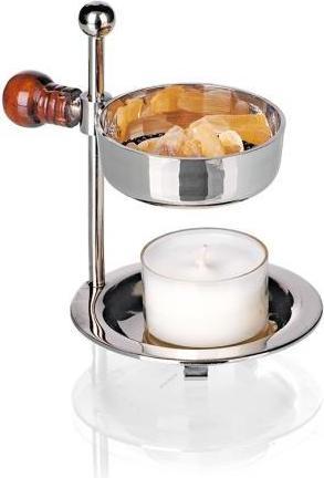 Crottendorfer 2046 - Weihrauchbrenner aus Messing vernickelt, höhenverstellbar
