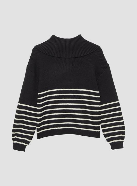 Produktbild s.Oliver Strickpullover Weicher Strickpullover mit hohem Troyer-Kragen (170, 176)