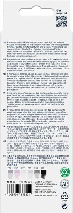 Image du produit Faber-Castell GOFA AQUA DUAL MARKER - marqueur de colorant (6x)