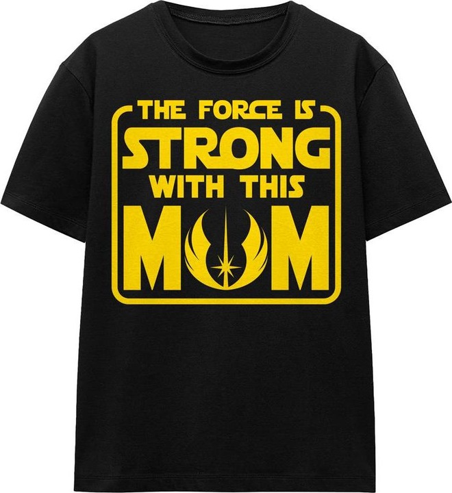 Actual product image Star Wars Unisex Adult Force Is Strong With Mum Mothers Day T-Shirt (S)
