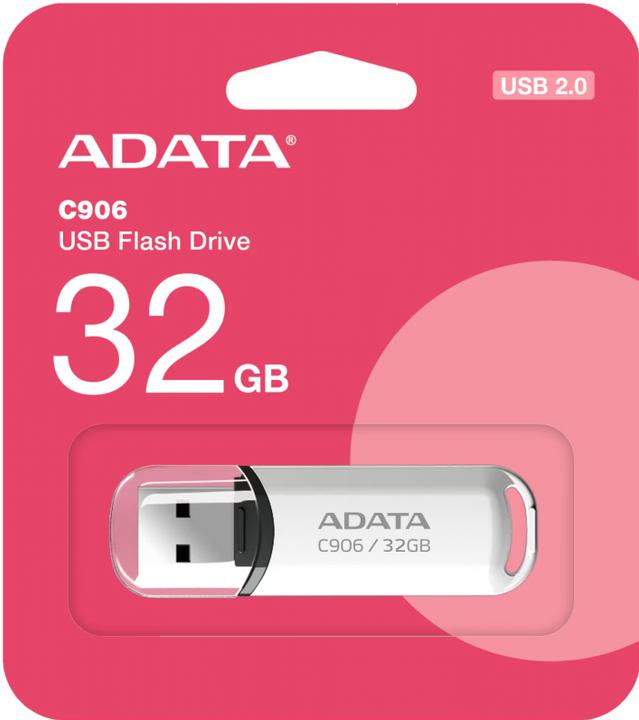 Actual product image Adata Classic Series C906 USB Flash Drive 32 GB white (32 GB, USB-A)