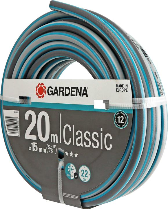 Produktbild Gardena Gartenschlauch-Set 18013-26 Classic, 20 m, 15 mm (5/8"), Schlauchverbinder 18215-20 (20 m, 15 mm)