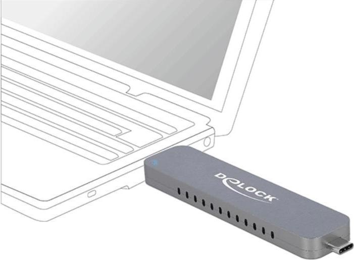 Immagine prodotto Delock Involucro esterno USB-A/C - NVME M.2 SSD (M.2 2280, M.2 2260, M.2 2242)