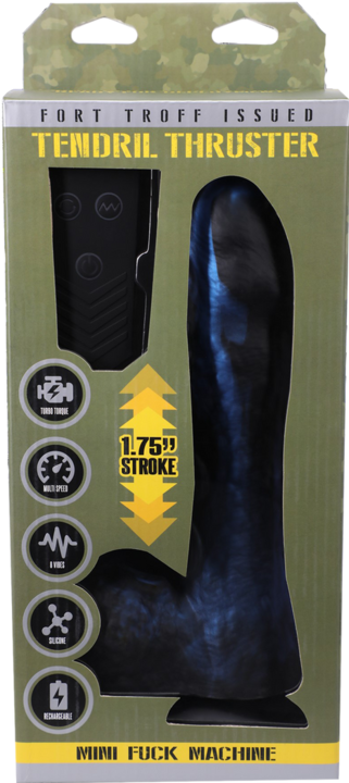 Actual product image Fort Troff Tendril Thruster - Mini Fuck Machine + Remote/Black