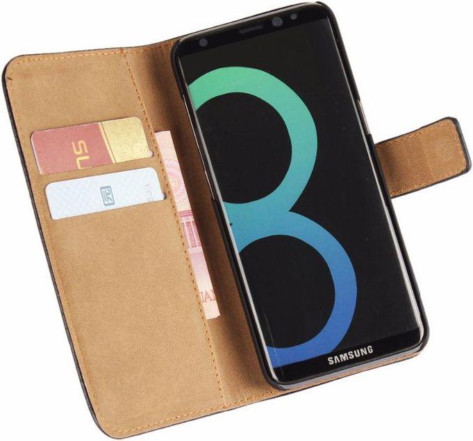 Produktbild Hermex Samsung Galaxy S8 Luxus Leder Etui Case mit Kartenfach Flip Tasche Hülle BRAUN