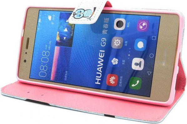 Produktbild Hermex Samsung Galaxy S8 Leder Etui Eule Tasche Hülle Flip Cover Case BLAU