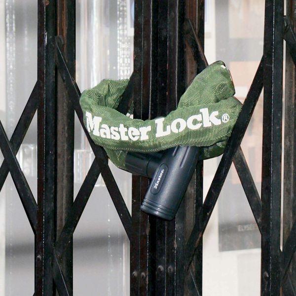 Actual product image Master Lock Masterlock 8022EURD Kettenschloss, Stahl mit Vinyl, 8mm, 0,6m