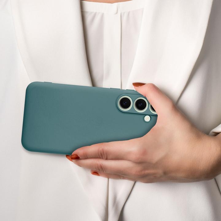 Actual product image Cadorabo Case for Samsung Galaxy S24 FE TPU Liquid Silicone Cover (Samsung Galaxy S24 FE)