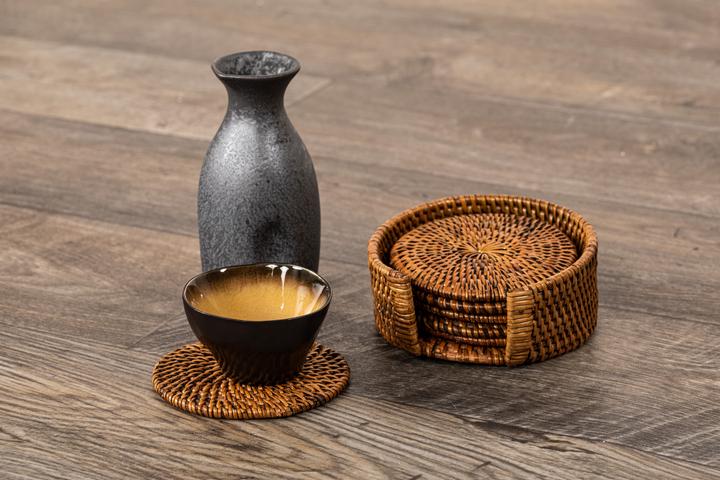 Produktbild Tiseco Untersetzer Rattan (Flaschenuntersetzer)