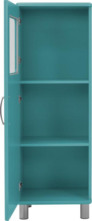 Actual product image tenzo Malibu half cabinet metal/wooden material 50x41x143 cm (50 x 41 x 143 cm)
