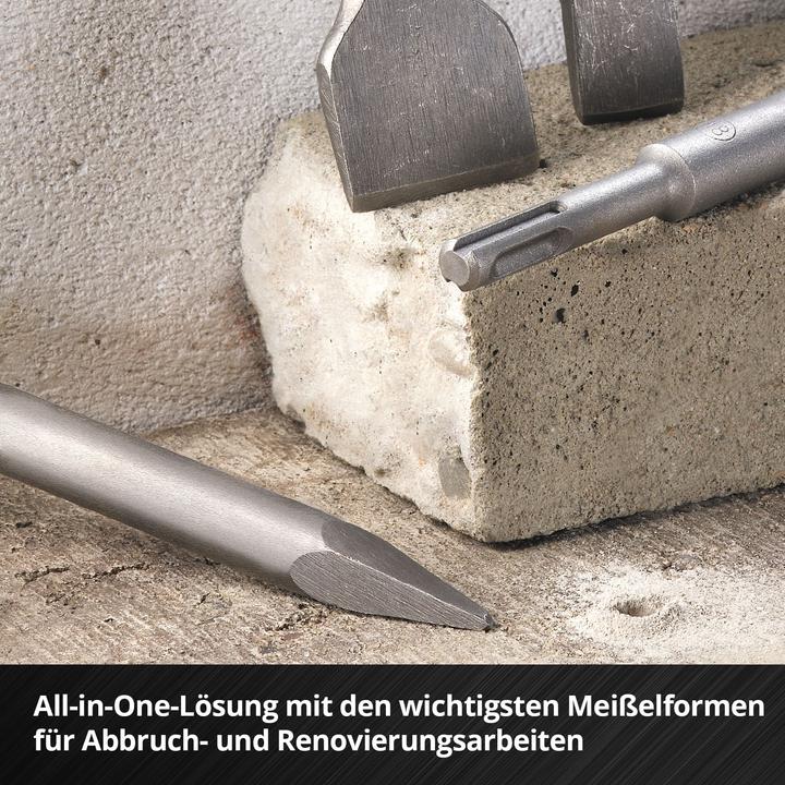 Actual product image Einhell SDS-Plus chisel set 247205, 250 mm, 4-piece