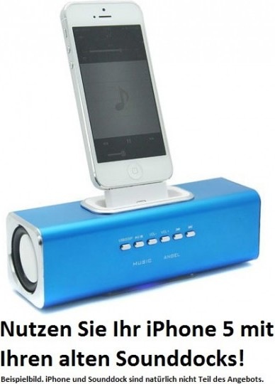 Immagine prodotto Adattatore AUDIO Lightning da 8 a 30 pin per iPhone 5 / iPod Touch 5G (Acciaio inossidabile)